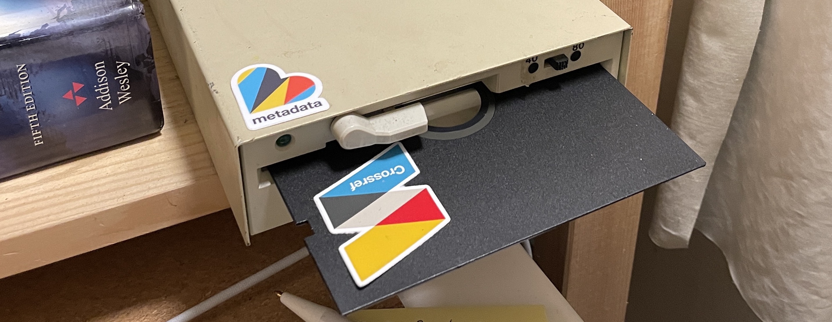 5¼ Floppy disk in drive