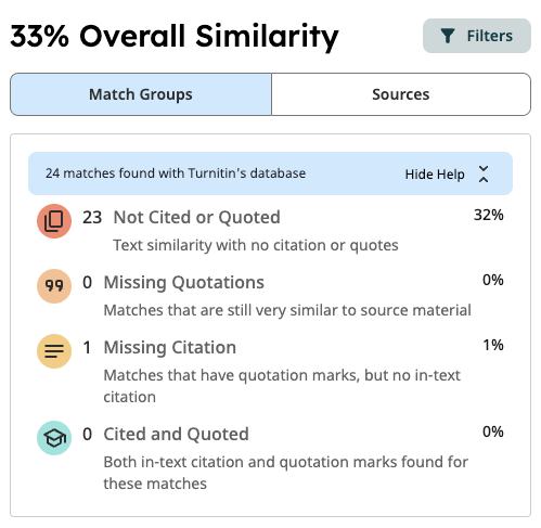 image with text 33% overal similarity