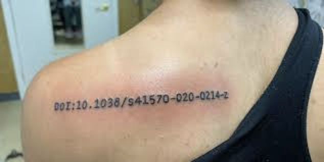 Brea Manuel's DOI tattoo Brea Manuel’s DOI tattoo